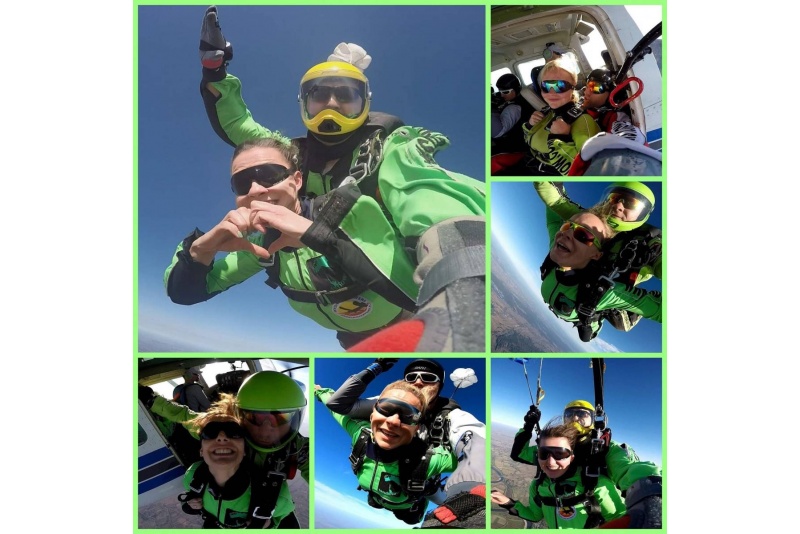 Skok w tandemie z 4000 m + fimowanie z 2 kamer
