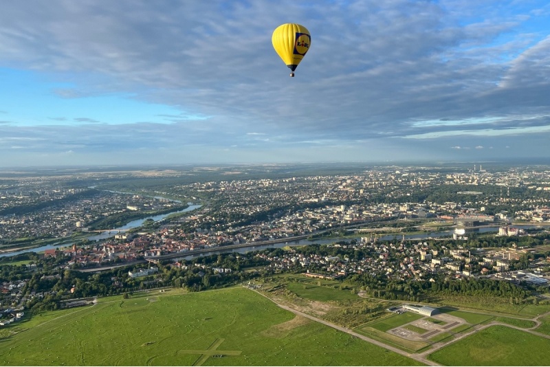Lot balonem nad Kownem