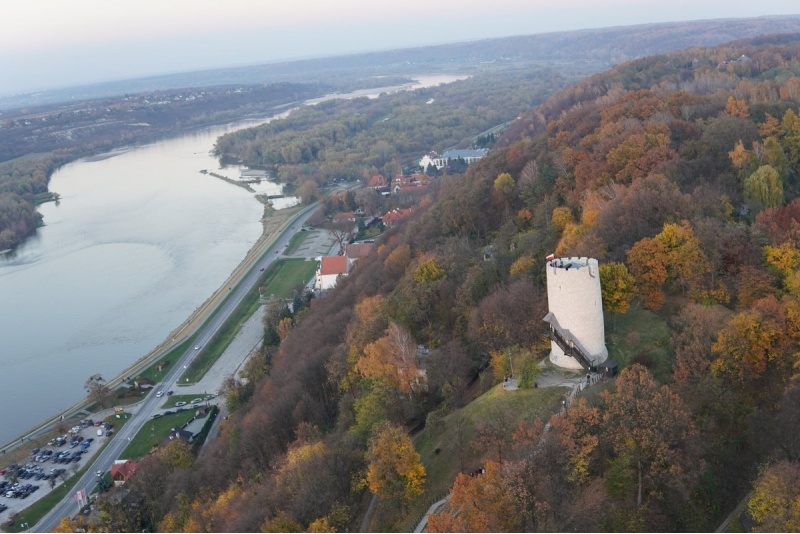 Lot motoparalotnią w okolicach Kazimierza Dolnego