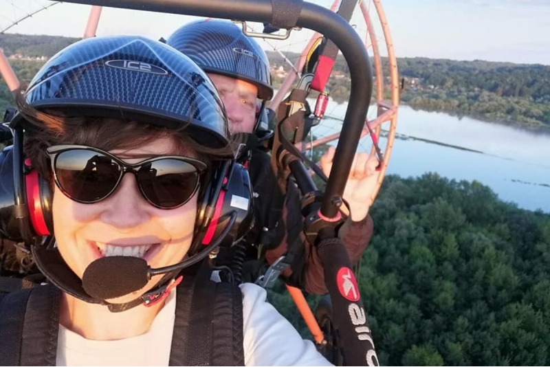 Lot motoparalotnią w okolicach Kazimierza Dolnego