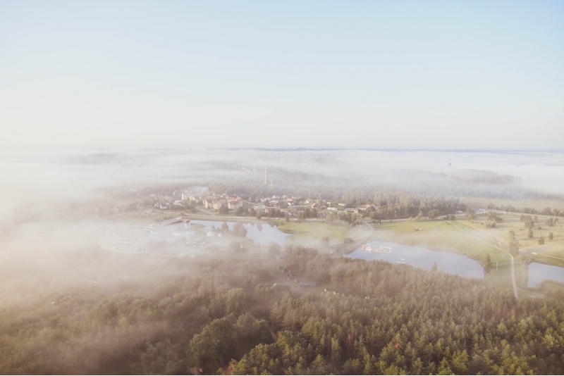 Lot balonem nad wybranym miastem na Litwie z „Audenis”1