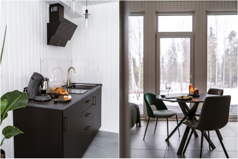 Nocleg w „Sniegi design cabin” z relaksem w saunie i jacuzzi