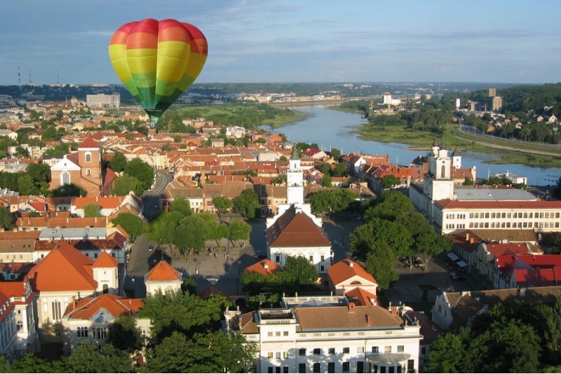 Lot balonem nad Kownem