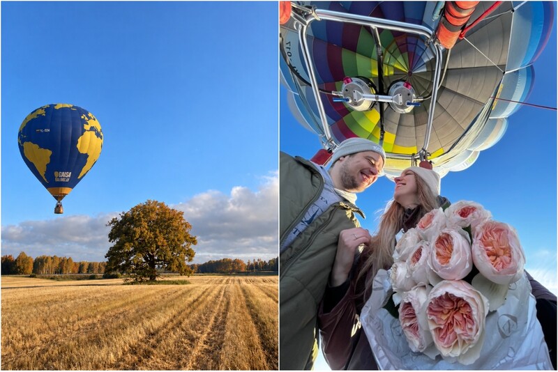 Romantyczny prywatny lot balonem dla dwojga w Siguldzie, Tukumsie lub Jełgawie