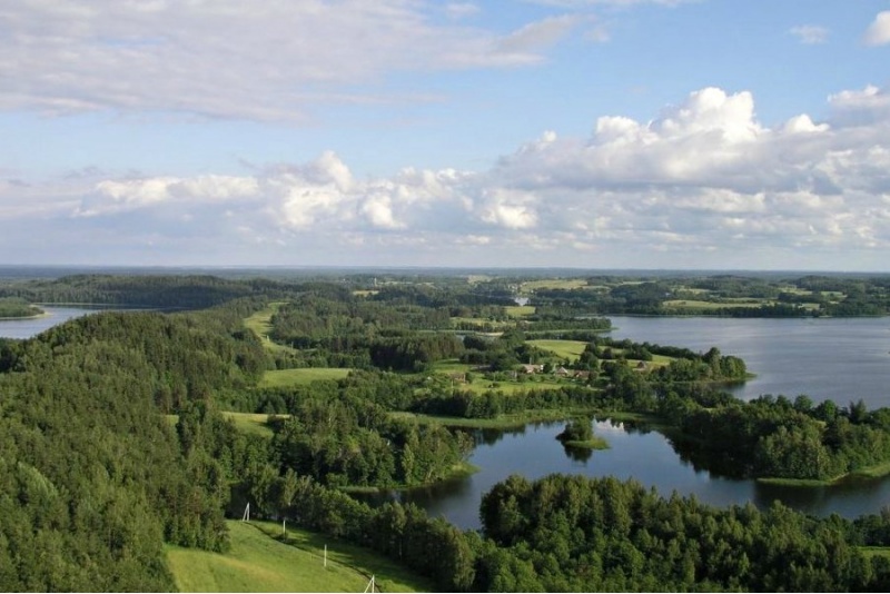Lot samolotem nad 12 jeziorami na Litwie
