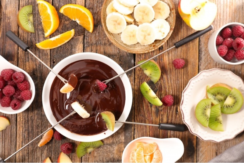 Fondue kociołek z czekoladą belgijską w Krakowie