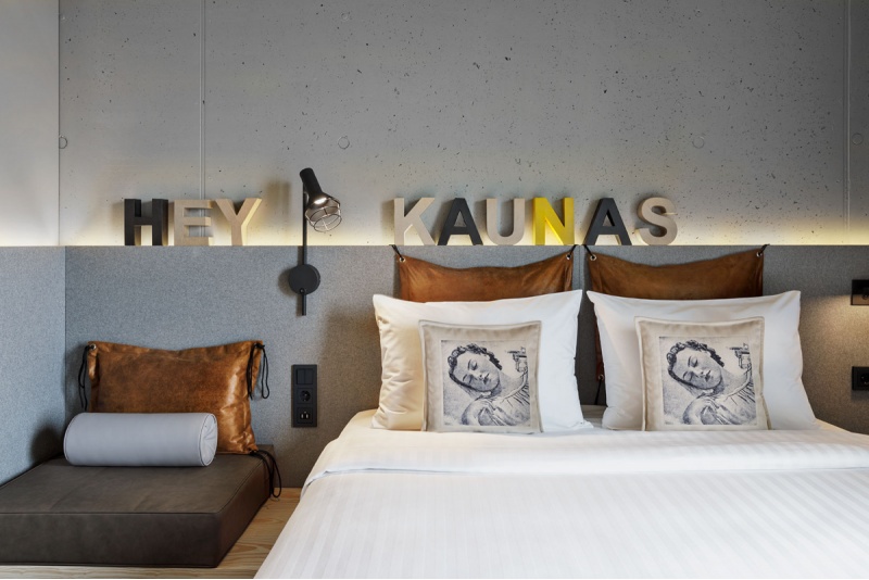 Bon podarunkowy do hotelu „Moxy Kaunas Center”.