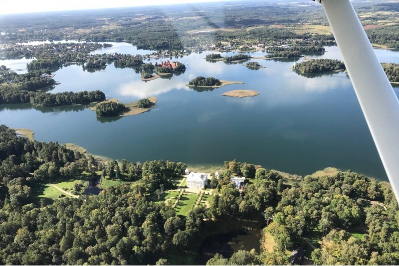 Lot samolotem nad 12 jeziorami na Litwie