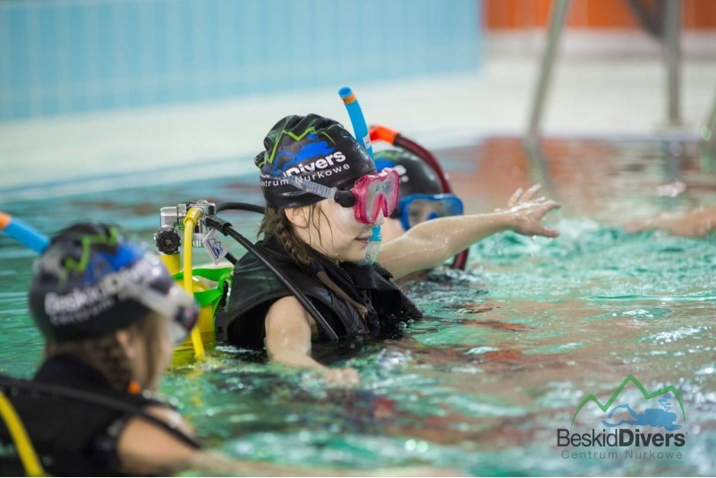Próbne nurkowanie w Centrum nurkowym Beskid Divers
